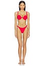 view 4 of 4 Link Strap Bikini Bottom in Red