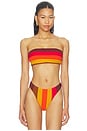 view 1 of 4 HAUT DE MAILLOT DE BAIN FORME BANDEAU GOLDEN HOUR in Brown Ombre