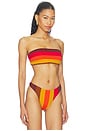view 2 of 4 HAUT DE MAILLOT DE BAIN FORME BANDEAU GOLDEN HOUR in Brown Ombre