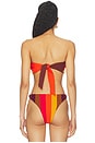 view 3 of 4 HAUT DE MAILLOT DE BAIN FORME BANDEAU GOLDEN HOUR in Brown Ombre