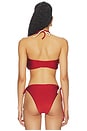 view 3 of 4 TOP BIKINI HALTER RIO CLASSIC in Terra & White