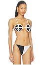 view 2 of 4 TOP BIKINI REDONDO FLOR in Black Multi