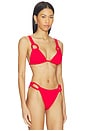 view 2 of 4 HAUT DE MAILLOT DE BAIN ROPE LINK in Red