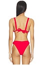 view 3 of 4 HAUT DE MAILLOT DE BAIN ROPE LINK in Red