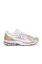 view 1 of 6 1906r Sneakers in Silver Metallic, Dragon Berry, & White