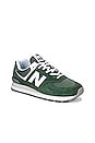 view 2 of 6 New Balance U574V2 in GREEN & WHITE