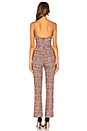 view 3 of 4 Davida Jumpsuit in Tan & Red