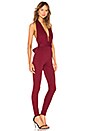 view 3 of 4 Lively Halter Jumpsuit in Burgundy
