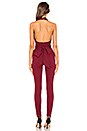 view 4 of 4 Lively Halter Jumpsuit in Burgundy