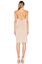 view 3 of 3 ПЛАТЬЕ-КОМБИНАЦИЯ ПО КОЛЕНО GEORGIA in Champagne