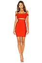view 1 of 3 x NAVEN Bailey Dress in Neon Red