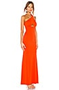 view 2 of 3 Scorpio Season Gown in Persimmon Red