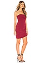view 2 of 3 Leslie Mini Dress in Burgundy