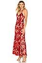 view 3 of 5 Dusk Til Dawn Gown in Deep Red
