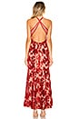view 4 of 5 Dusk Til Dawn Gown in Deep Red