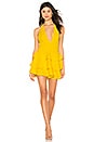 view 1 of 3 Tweets Mini Dress in Canary Yellow