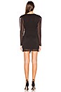 view 4 of 3 Syd Mini Dress in Black & Fuchsia