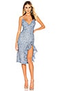 view 1 of 4 ROBE MI-LONGUE DRAGONFLY in Soft Blue