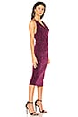 view 2 of 3 Jaguar Midi Dress in Magenta & Black