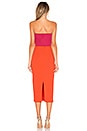 view 3 of 3 Kyra Midi Dress in Fuchsia & Orange