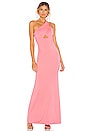 view 1 of 3 VESTIDO LARGO UN HOMBRO SCORPIO SEASON in Hot Pink
