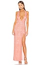 view 1 of 3 Into The Fire Gown in Nude Pink