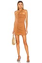 view 1 of 3 CHEYENNE 미니 원피스 in Chestnut