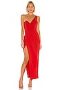 view 1 of 3 Polixie Gown in Red Orange