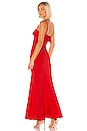 view 3 of 3 Uzi Gown in Red Orange