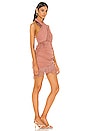 view 2 of 4 Violet Fringe Mini Dress in Clay Mauve