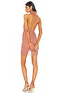 view 3 of 4 Violet Fringe Mini Dress in Clay Mauve