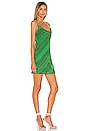 view 2 of 3 Maisie Mini Dress in Green Snake