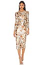 view 1 of 4 Jurnee Midi Dress in Nude Floral