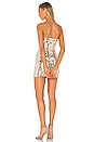 view 3 of 4 Sabrina Mini Dress in Gold & Nude