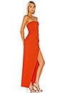 view 2 of 3 Lucilda Gown in Red Orange