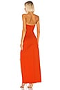 view 3 of 3 Lucilda Gown in Red Orange