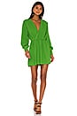 view 1 of 3 ROBE COURTE BENITA in Moss Green
