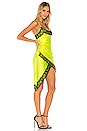 view 2 of 3 Lipa Slip Dress in Chartreuse