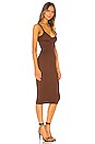 view 2 of 4 Tayshia Midi Dress in Chocolate Brown