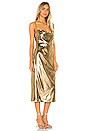 view 2 of 4 Mina Dress in Gold