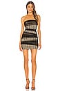 view 1 of 4 MINIVESTIDO AIDEN in Black Mesh