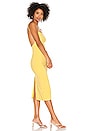 view 2 of 3 Carmensita Midi Dress in Pastel Yellow