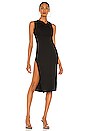 view 1 of 3 Twisted Midi Dress in Black