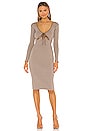 view 1 of 3 Bowery Midi Dress in Cocoa Brown