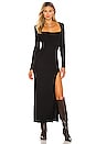 view 1 of 3 Slit Midi Dress in Black