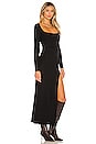 view 2 of 3 Slit Midi Dress in Black