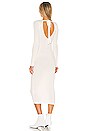 view 3 of 4 Bekah Deep V Midi Dress in White