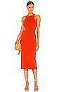 view 1 of 3 Hollie Midi Dress in Red Orange