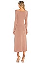 view 3 of 3 Long Sleeve Midi Dress in Blush Taupe