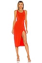 view 1 of 3 VESTIDO MIDI ADILIA in Red Orange